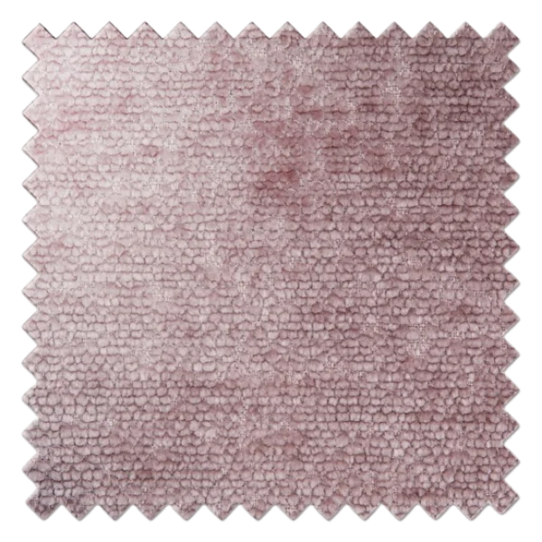 Pink boucle chenille textured fabric swatch