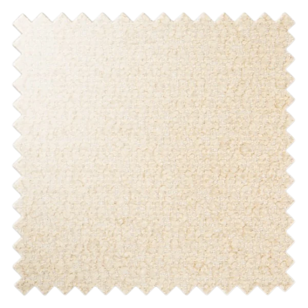 Sherpa Ecru cream-colored bouclé fabric swatch