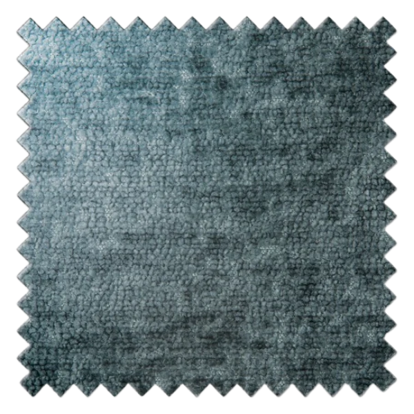 Smoke blue boucle chenille textured fabric swatch