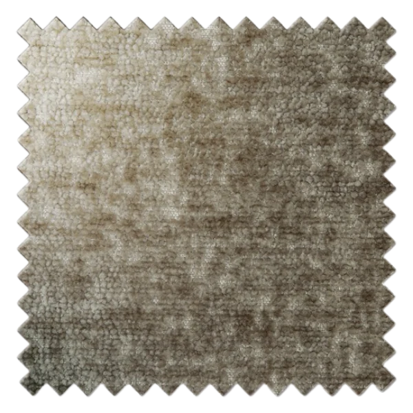 Taupe boucle chenille textured fabric swatch